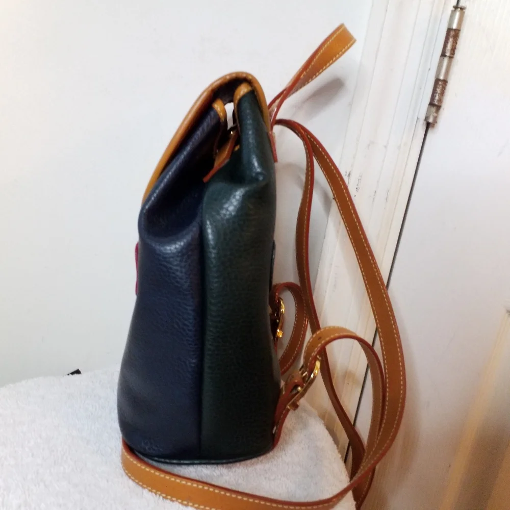La Tour Eiffel 1887 colorblock Leather mini Backpack